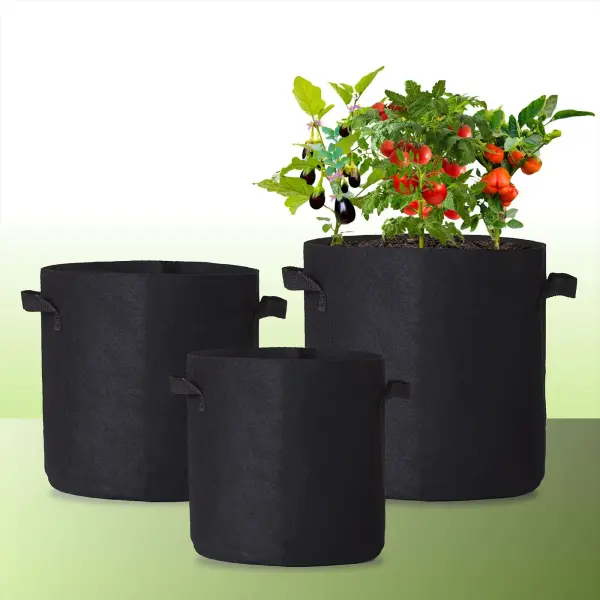 Pflanzsack, Pflanztasche, Grow-Pot für Kartoffeln, Tomaten und Erdbeeren. Farbe schwarz - Verwendung im Innen- und Außenbereich verschiedene Größen