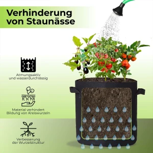 Pflanzsack, Pflanztasche, Grow-Pot 11 Liter 3 Gallonen 1 Stück