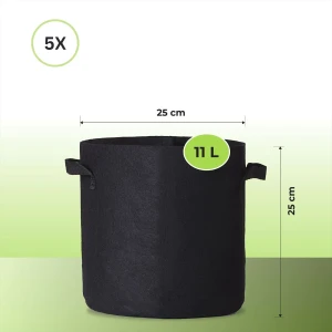 Pflanzsack, Pflanztasche, Grow-Pot 11 Liter 3 Gallonen 5...
