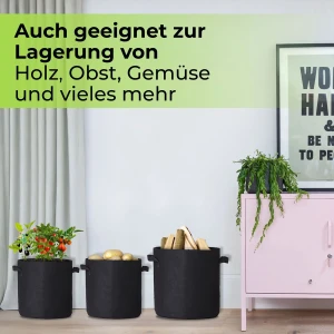 Pflanzsack, Pflanztasche, Grow-Pot 19 Liter 5 Gallonen 2 Stück