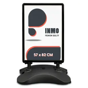 Kundenstopper DIN A1 schwarz mit Tank