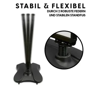 Kundenstopper DIN A1 schwarz mit Tank