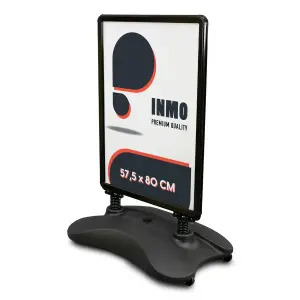 Kundenstopper DIN A1 schwarz mit Tank