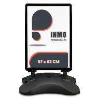 Kundenstopper DIN A1 schwarz mit Tank