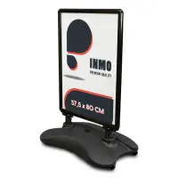 Kundenstopper DIN A1 schwarz mit Tank