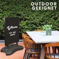 Kundenstopper DIN A1 schwarz mit Tank