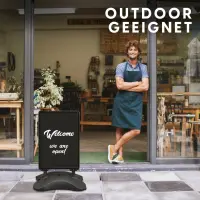 Kundenstopper DIN A1 schwarz mit Tank