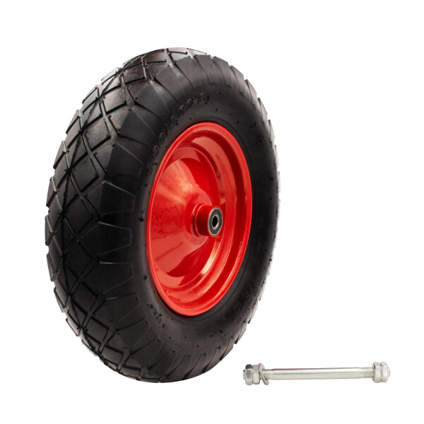 Schubkarrenrad mit Luftschlauch und Achse