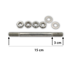 Schubkarrenrad mit Luftschlauch und Achse