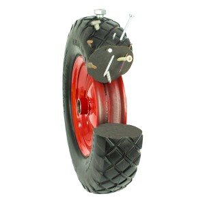 Schubkarrenrad Vollgummi pannensicher mit Achse