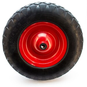 Schubkarrenrad Vollgummi pannensicher mit Achse