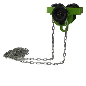 Laufkatze mit Rollfahrwerk und Kette max. 0,5 T