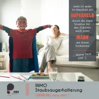 INMO weiß Staubsaugerhalterung für Dyson Akku-Staubsauger freier Stand ohne Bohren