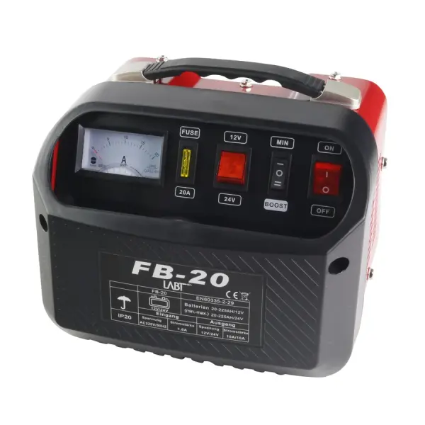 Autobatterie Ladegerät mit Boost 12V / 24V  20-225Ah
