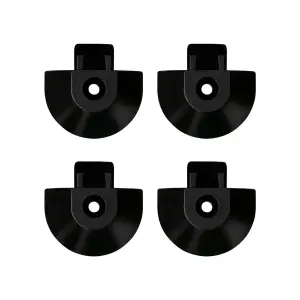 Endkappen schwarz für halbrunde Airlineschienen