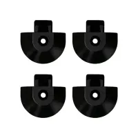 Endkappen schwarz für halbrunde Airlineschienen