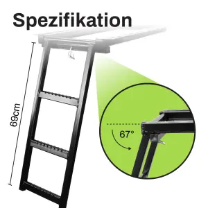 solidpro LKW Aufstiegsleiter, ausziehbar