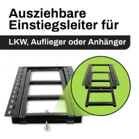 solidpro LKW Aufstiegsleiter, ausziehbar