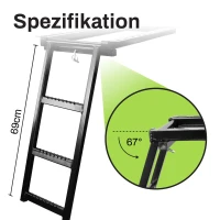solidpro LKW Aufstiegsleiter, ausziehbar