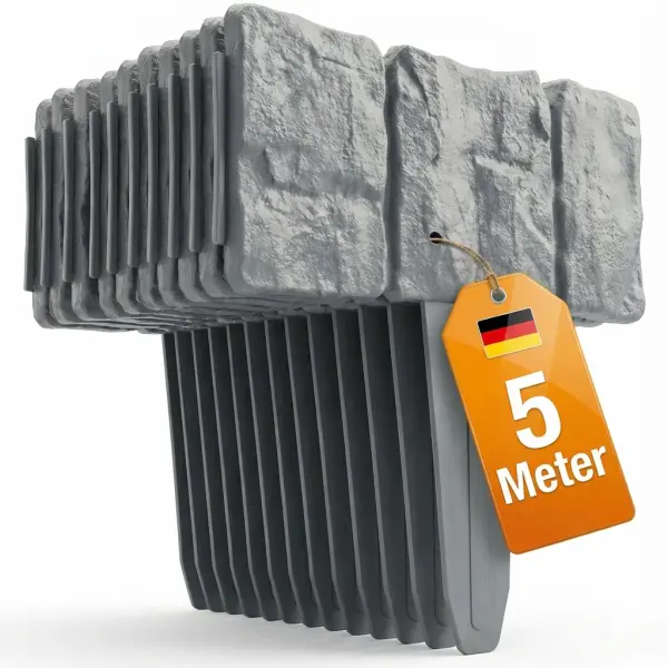 Rasenkante / Beetumrandung in Stein Optik, 20er Set