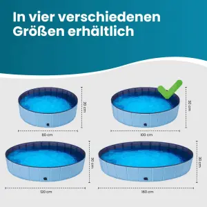 Hunde- & Haustierpool, faltbar 100 x 30 cm