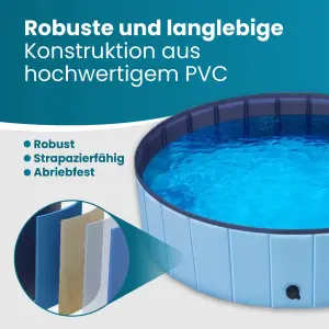 Hunde- & Haustierpool, faltbar 120 x 30 cm