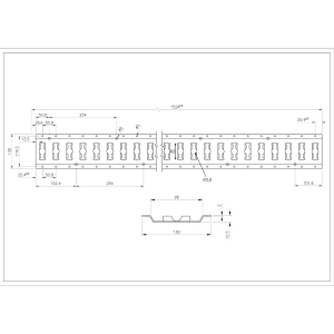 4x 1,5 Meter (1542mm) Ankerschiene