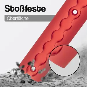 Airlineschiene 1,0 Meter halbrund rot eloxiert 1000mm