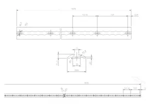 Airlineschiene 2,0 Meter halbrund rot eloxiert 1975mm