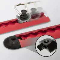 Airlineschiene 2,0 Meter halbrund rot eloxiert 1975mm