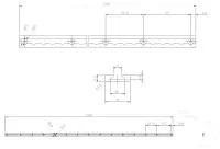 Airlineschiene 1,5 Meter eckig rot eloxiert 1500mm