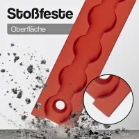 Airlineschiene 2,0 Meter eckig rot eloxiert 1975mm