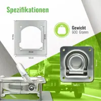 Zurrmulde mit Gegenplatte 2er Set