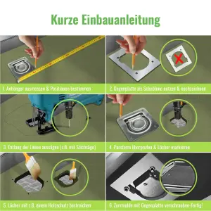 Zurrmulde mit Gegenplatte und Schrauben 2er Set