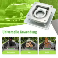 Zurrmulde mit Gegenplatte und Schrauben 2er Set