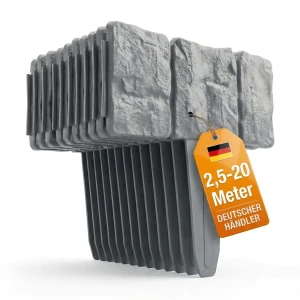 Rasenkante / Beetumrandung in Stein Optik, 10er Set