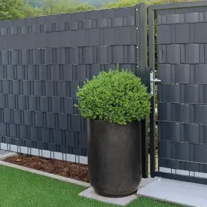 Sichtschutzstreifen 26m x 19cm 750g/m² anthrazit Ral7016