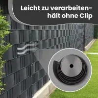 Sichtschutzstreifen 26m x 19cm 750g/m² anthrazit Ral7016