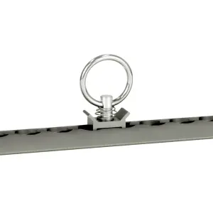 Zurrfitting für Airlineschienen mit Rundöse anthrazit eloxiert