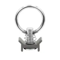 Zurrfitting für Airlineschienen mit Rundöse anthrazit eloxiert