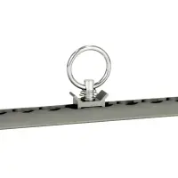 Zurrfitting für Airlineschienen mit Rundöse anthrazit eloxiert