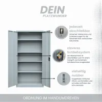Selbstabholung in 30974 Wennigsen !!! kein Versand / Metallschrank / Werkstattschrank / Aktenschrank 0,9m x 0,9m x 0,4m in grau