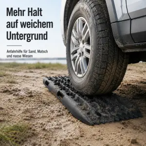 Sandbleche 2er Set 107 x 31 x 6 cm – Recovery Boards mit Tasche für Offroad & Camping